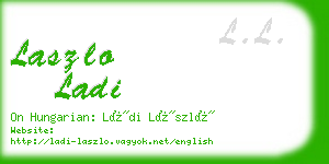 laszlo ladi business card